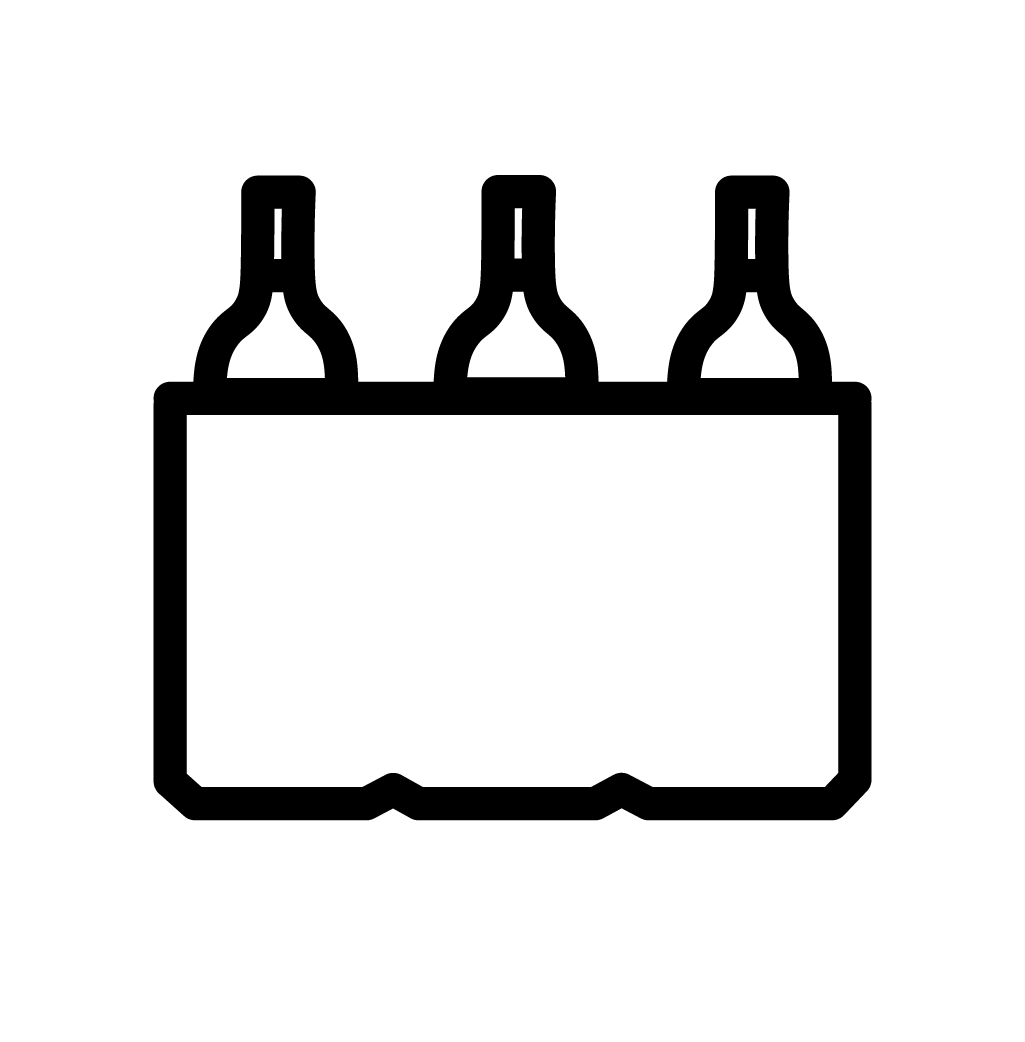 Atlas wine shipper icon.